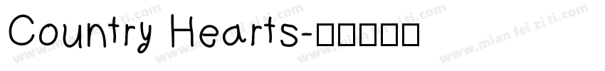 Country Hearts字体转换